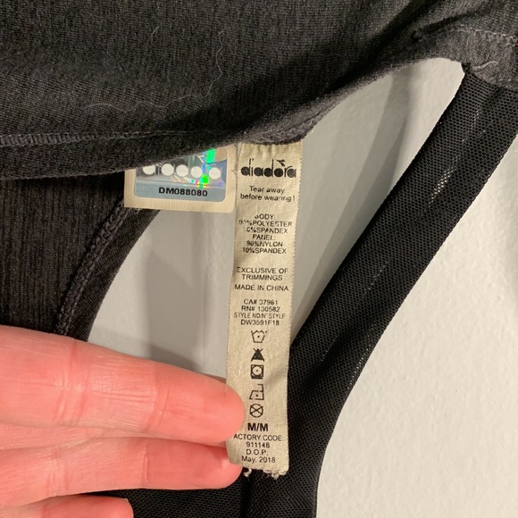 Diadora open back long sleeve shirt - Picture 4 of 4